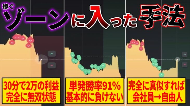 【誰でも稼げる】トレード中に稼ぐゾーンに入って無敵になってしまった1分順張り手法【ハイローオーストラリア】【投資】【必勝法】【FX】