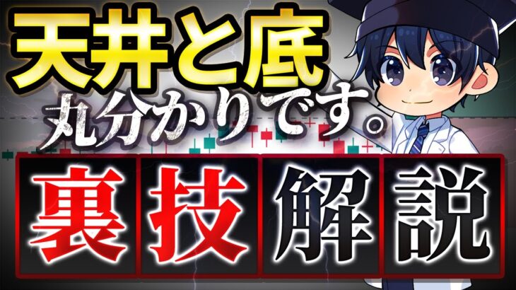 【裏技手法】高勝率な天井と底が分かるペッパーさん手法を検証・解説しました！