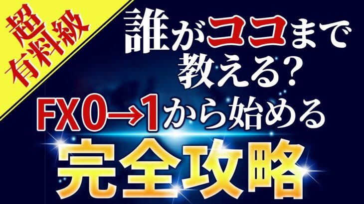 【FX必勝法】これで勝てないなら諦めろ！元サラリーマンが〇億円稼ぐ方法。FX完全攻略【特別セミナー】