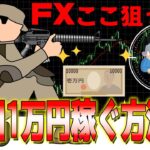 【1日1万円稼ぐ】FXで安定収益を得るたった１つのエントリーポイント！