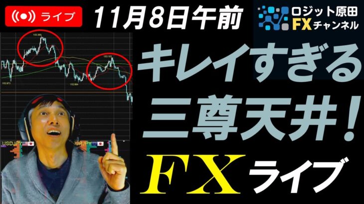 FXライブ配信スキャルピング★FOMCは予想通り利下げで米金利低下するもドル円値動き限定的。共和党トランプ政権でパウエル議長どうなる？リアルタイムトレード実況！