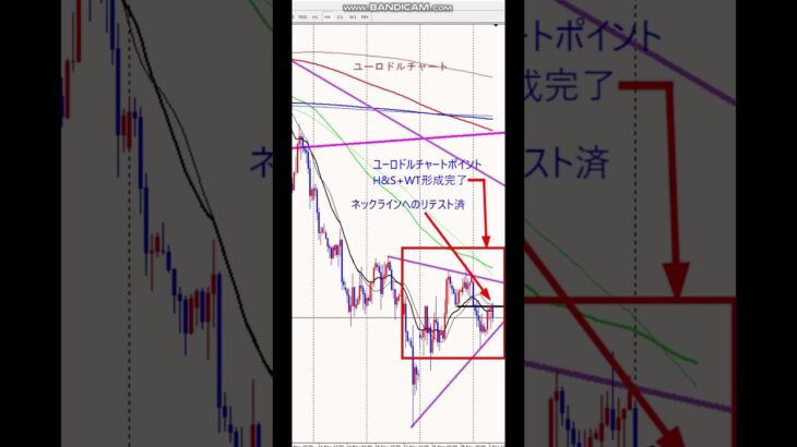 ドル円・ユーロドルチャートポイント #投資 #fx手法 #automobile