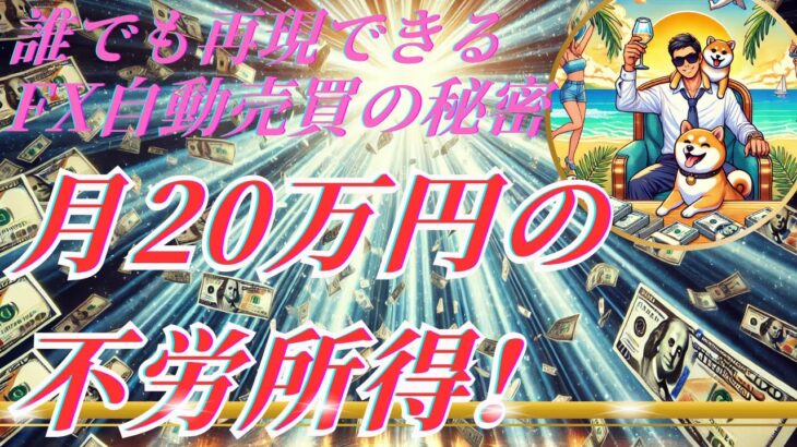 【月20万円の不労所得!?】誰でも再現できるFX自動売買の秘密【バイナリー】【ハイロー】【ハイローオーストラリア】【FX】【自動売買】