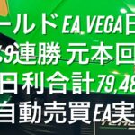 ゴールドEA Vega日利15%9連勝 1/16日利合計79,488円 FX自動売買EA実績 #相場環境認識 #順張り #ナンピン #ダウ理論 #おさーんのトレード記