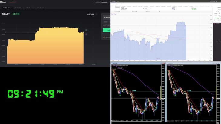 【2/19】08:38～バイナリーオプションのトレード記録をライブ配信！自分のトレードを分析して勝ちパターンを探す【ドル円 ティックチャート】