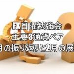 FX日曜勉強会 主要3通貨ペア 1月の振り返りと2月の展望