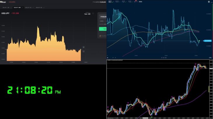 【3/3 21:07～】バイナリー生配信 自分のトレードを分析して勝ちパターンを探す【ドル円 ティックチャート】